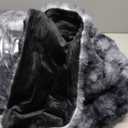 COOVA Ultra Soft Faux Fur Twin Blanket  Fuzzy Fluffy Cozy Microfiber Blankets, Warm Thick Plush Sherpa Fleece Throw Blanket for Couch,Bed,Sofa,Ideal Gift for Women.(Tie Dye Grey, 60"x80")