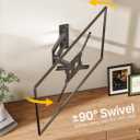 monTEK Full Motion TV Wall Mount for 2365 Inch Flat & Curved TVs and Monitors, Swivel & Tilt Articulating Bracket, Max VESA 400x400mm, Holds up to 77 lbs, Perfect Center Design