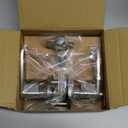 Copper Creek DL1241SS Daley Push Button Keyed Entry Door Lever, Satin Nickel