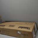 Shintenchi Over The Toilet Storage Cabinet, Bathroom Shelf Organizer with Anti-Tip Device Small Freestanding Space Saver with Adjustable Shelf and Glass Door, Black