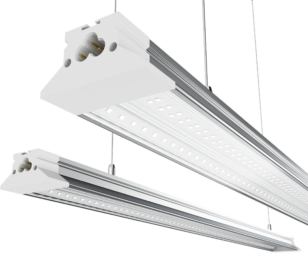 4FT LED Shop Light 2 Pack 50W 7000 Lumens 6500K, 48 inchs