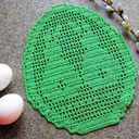 HH Egg 12 pcs Placemat JADE Lime (Flower Pattern)