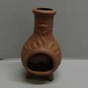 Handcrafted Terracotta Palo Santo Holder with Sun Face Design - Mini Chiminea Incense Burner for Sage & Copal - Thoughtful Gifts for Meditation, Yoga, Aromatherapy