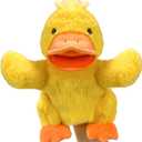 Duck Puppets, Realistic Stuffed Animal Puppets for Toddlers to Adults, 9" with Movable Mouth