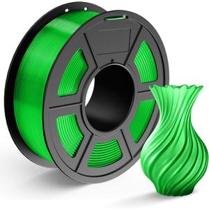 TECBEARS PLA 3D Printer Filament, PLA Filament 1.75mm, Neatly Wound 3D Printing Filament, Dimensional Accuracy +/- 0.02 mm, 1Kg Spool(2.2 lbs), Fits for Most FDM 3D Printers, PLA Transparent Green