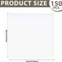 150 Pcs 12 x 12 Inch Clear Cellophane Plastic Bags Self Adhesive Cello Bag Scrapbook Paper Cardstock Organizer Clear Resealable Sleeves for Art Cloth Invitation Card Photo Record Party Favor Gift