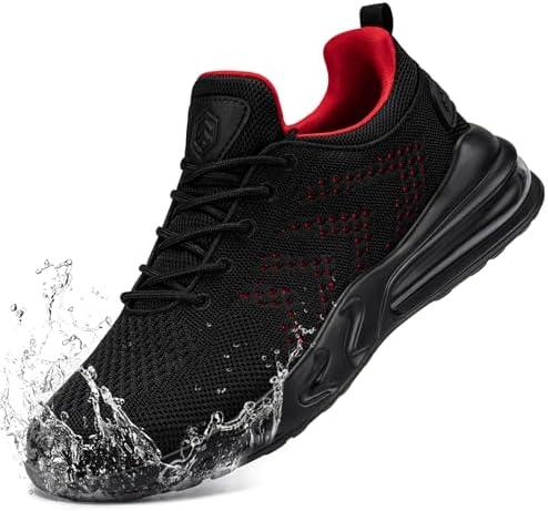 LARNMERN Mens Non Slip Work Shoe Slip On Water Resistant Walking Sneakers Zapatos Trabajo Waterproof Food Service Chef Kitchen, Left Shoe Only, 10