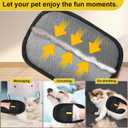 Pet Hair Remover Gloves - 2025 New Electrostatic Pet Hair Remover, Washable Reusable Double Sided Pet Grooming Gloves for Couch, Clothing,Furniture, Carpet, Car Seat (2 PCS)