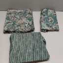 Women Chanderi Cotton Kurta Pant Set with Dupatta | 3-Piece Indian Ethnic Outfit | Elegant Floral Print (Medium, Blue)