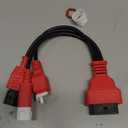 Autel Original 3-in-1 OBD2 Adapter Cable,16 Pin to 6/4/3 Pin OBD Diagnostic Cable, OBD2 to OBD1 6pin 4pin 3pin Plug Adapter for Motorcycle Honda/Guzzi/Kawasaki/Suzuki, Compatible with OBDII Scanners