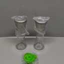 Home EC Premium Stainless Steel Sea Salt and Pepper Grinder Set of 2 - Adjustable Ceramic - Tall Glass Salt and Pepper Shakers - Kitchen Spice Mill W/Funnel & EBook