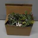 6FT Snowy Garland Christmas, Pre-lit Garland with 20 LED Lights, Pine Cones, White Berry&Ball, Battery Operated with Timer, Indoor Christmas Decoration for Holiday New Year