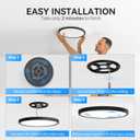 WKONCLDY 12Pack 3200lm LED Flush Mount Ceiling Light, Super Slim 12 inch Ceiling Light, 5000K LED Light for Bedroom, Living Room, Dining Room
