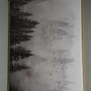 vgrozirh Framed Ready to Hang Wall Art Foggy Forest Black and White Wall Art Nature Landscape Mountain Photographic Printed on Canvas for Bedroom Living Room Office Home Decor 30"x60"