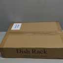 SNTD Dish Drying Rack for Kitchen Counter - Large Dish Rack with Drainboard, Rustproof Dish Drainer with Utensil Holder for Sink, White