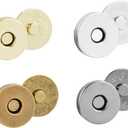 TIMESETL 40 Sets 18mm Button Clasps Snaps Fastener Clasps DIY Craft Sewing Buttons Knitting Buttons Sets for Sewing, Craft, Purses, Bags, Clothes, Leather, 4 Colors
