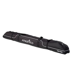 Athletico Diamond Trail Padded baseball i Bag - Single Baseball Travel Bag to Transport Baseball Equipment with wheels (Black, 170cm)