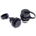 2PCS USB 3.1 Type C Panel Mounting Waterproof Connector, IP67 24 Pins Female to Female PA6BG33 Housing Double Head Adapter with Waterproof/Dust Cap