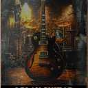 2 Pack Guitar Player Metal Tin Sign Music Room Decor Wall Art Thats What I Do Play Guitar And Know Things Vintage Retro 8x12inch