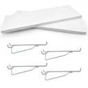 2 Pack White Pegboard Shelves, 1/4 inch Peg Board Organizer Accessories, Shelves and Baskets Brackets, Display and Storage Shelving Rack for Garage Workbench Art Craft Room Office Hobby Workshop