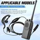 Kingdder 10 Pcs Walkie Talkie Earpiece with Mic 7 Pin Two Way Radio Ear Piece Microphone Earbud Bulk Single Wire Earhook Headset Compatible with Baofeng UV-XR UV9Rplus BF-9700 A58 UV9RPRO UV68