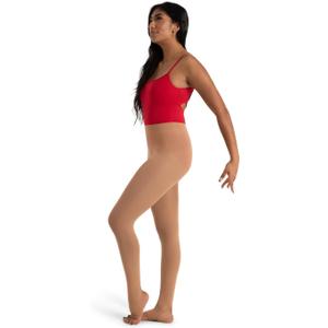 Capezio womens Ultra Soft Self Knit Waistband Stirrup TightTight (3X-4X, Caramel)