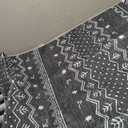 SERISSA 3x5 Washable Non-Slip Boho Area Rug for Living Room
Grey Geometric Small Rug, Soft Low-Pile Moroccan Indoor Throw Carpet for Bedroom Kitchen Dining Room Office