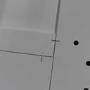 Sauder Miscellaneous Tall Storage Cabinet, Kitchen Pantry, Single Door with Adjustable Shelves, White Finish