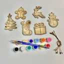 QINGQIU Christmas Wooden Magnet Toys, Pack Of 2