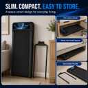 Walking Pad Treadmill with Handle Bar, 8% Incline Under Desk Treadmill
