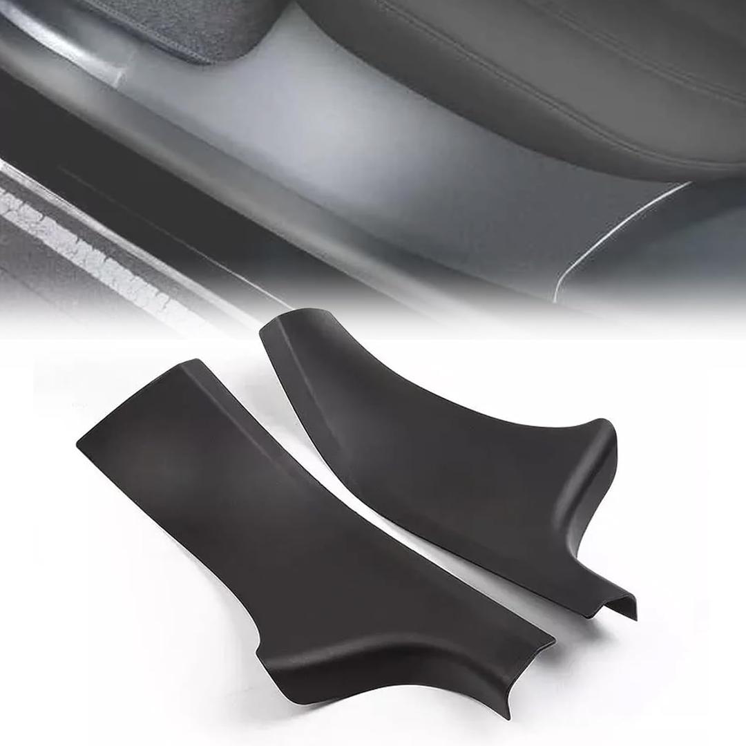 for Tesla Model Y Door Sill Protector 5 Seater (NOT Fit 7 Steater) Rear Door Car Pedal Kick Protection Strip Styling Covers Accessories(2 Packs)