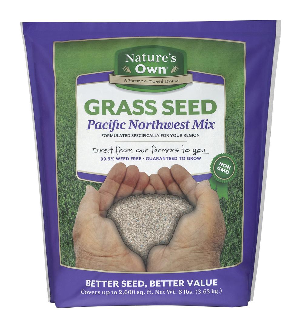 Mountain View Seeds Nature's Own Pacific Northwest Mix Grass Seed, 8-pounds