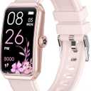Fitness Tracker with 24/7 Heart Rate, Blood Oxygen, Sleep Tracker, Waterproof Fitness Watch, Activity Tracker with Step Tracker for Women Men (Pink)