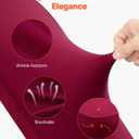 VEVOR Chair Covers, Polyester Spandex Chair Cover, Stretch Slipcovers for Wedding Party Dining Banquet Flat-Front Chair Covers (Burgundy-a, 50PCS)