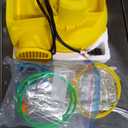 Inflatable Bounce House Water Slide with 550 W Blower, Blow up 10-in-1 Waterslide Park Bouncy Castle Outdoor and Indoor, Bouncer House with Toy Market Stand, Splash Pool and Climbing Wall