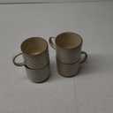 GBHOME 15OZ Stackable Coffee Mugs, Ceramic Coffee Mugs with Texture Patterns for Man,Woman,Dad,Mom, Modern Coffee Mugs Set of 4 for Latte/Cappuccino/Cocoa. Dishwasher&Microwave Safe, Pale Khaki