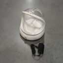 Nail Drill Dust Collector with Transparent Airflow Shield, Professional Nail Dust Collector, Nail Vacuum Dust Collector with Filter, Essential Nail Tools for Nail Tech, Manicure, Home & Salon (White)