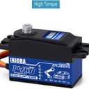 INJORA RC Digital Servo 14kg Low Profile Servo Metal Digital Core High Torque Servo for 1/10 1/12 RC Vehicles On-Road Touring Drift Car Helicopter Model