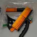 LivTee 32" Extendable Ice Scraper & Snow Brush for Car Windshield, 360° Rotating Snow Removal Tool for Cars, Trucks & SUVs, Automotive Winter Essentials & Car Accessories for Men, Orange