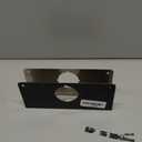 Door Knob Reinforcement Plate, Matte Black, Fits 1-3/4" Doors, 2-3/8" Backset, Door Lock and Door Knob Cover Plate, Deadbolt Cover Plate, Reinforce and Repair Wood or Metal Doors