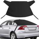 EcoNour Rear Windshield Cover for Ice and Snow | Car Back Window Snow & Frost Cover | Complete Protection from Snow and Other Winter Debris | Winter Car Accessories for Sedan, SUV & Van | Medium