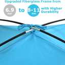 COMMOUDS Beach Tent Sun Shade for 3/4/6/8 Person, UPF 50+ Beach Sun Shelter Canopy Tent, Lightweight, Easy Set Up and Carry
