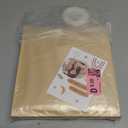 150 Pack Bakery Bags with Window, 7.5 x 7.1 Inches, Sublaga Paper Sandwich Bags, Donut Bags To Go, Bakery Paper Bags for Treat, Snack, Cookie Waffle Cake Packaging (Brown)