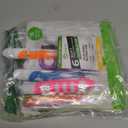 Portable Folding Toothbrush Kit - Built-in Cover, Collapsible, Multi-color (6 Pack Soft-Multicolor)