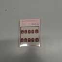 Glamnetic Press On Nails - Cherry Bomb | Short Almond Fake Nails with Glossy Red French Tips & 3D Cherry Accents on Semi-Transparent Base, Salon Quality | 15 Sizes - 30 Nail Kit with Glue