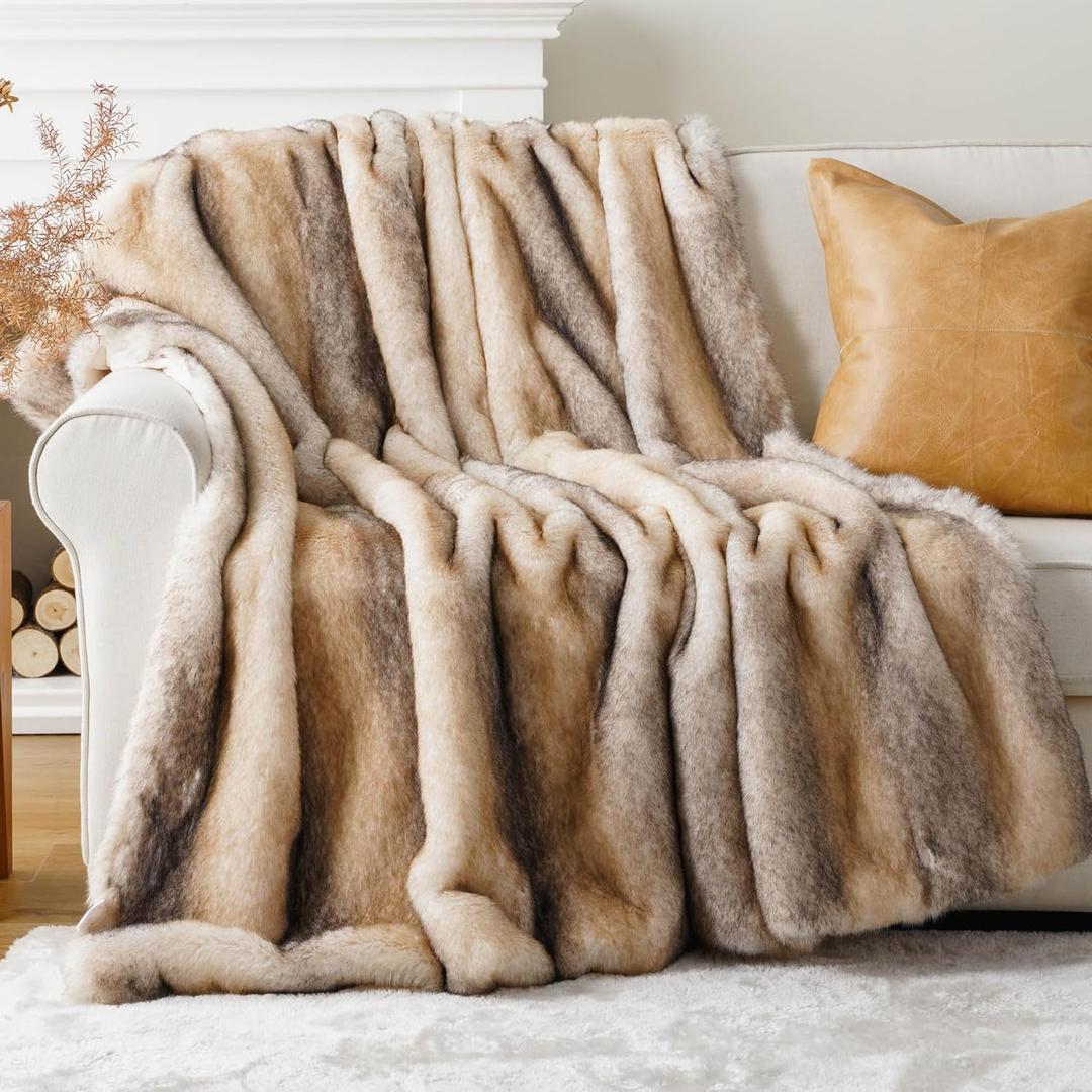 BATTILO HOME Luxury Faux Fur Throw Blanket, Soft Cozy Mink Fur Blanket for Couch, Sofa, Chair, Bed, Thick Warm Fall Fur Throw Blankets, 50"x60" (Yellow&grey) BATTILO HOME Luxury Faux Fur Throw Blanket, Soft Cozy Mink Fur Blanket for Couch, Sofa, Chair, Bed, Thick Warm Fall Fur Throw Blankets, 50"x60" (Yellow&grey)