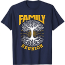 Family Reunion Meeting Families Gathering Family T-Shirt (M, Navy Blue)