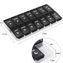 XL Weekly Pill Organizer 2 Times a Day, Fullicon Extra Large Daily Pill Cases Oversized AM PM Pill Box Twice a Day for Vitamin/Fish Oil/Pills/Supplements