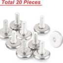 30Pcs Adjustable Furniture Leg Base Leveller Table Leveling Feet Pads, M6 x 15mmThreaded Rod