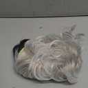 Kaneles Short Grey Wigs for Women Curly Wig with Bangs Fluffy Natural Looking Old Lady Synthetic Costume Daily Party Cosplay Use